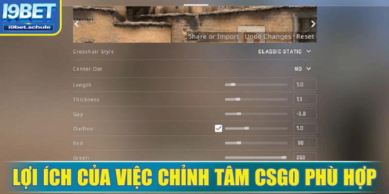 Cách chỉnh tâm CSGO giúp nâng độ chuẩn khi bắn