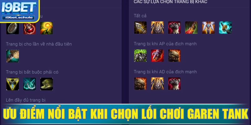 Cách chơi Garen Tank mang lại lợi thế khi giao tranh